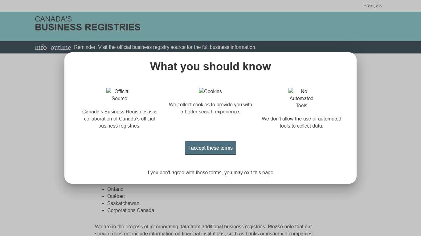 Canada's Business Registries